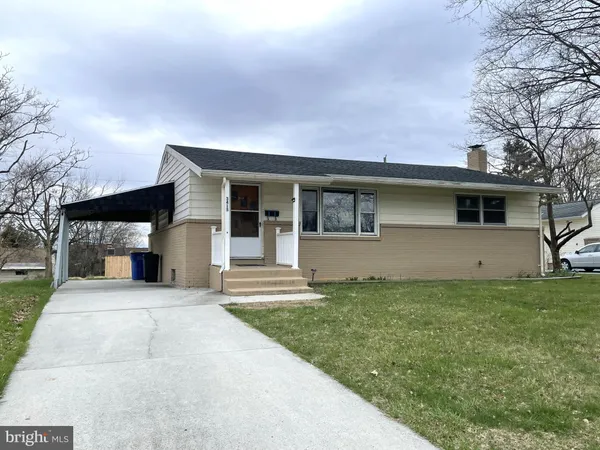 a view of a house with a patio