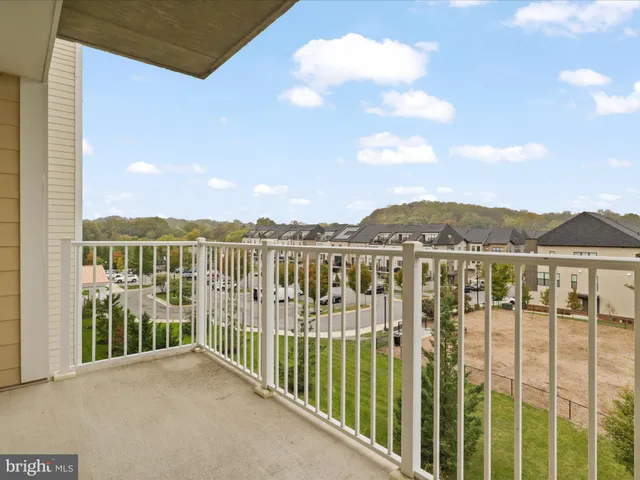 a view of city from a balcony