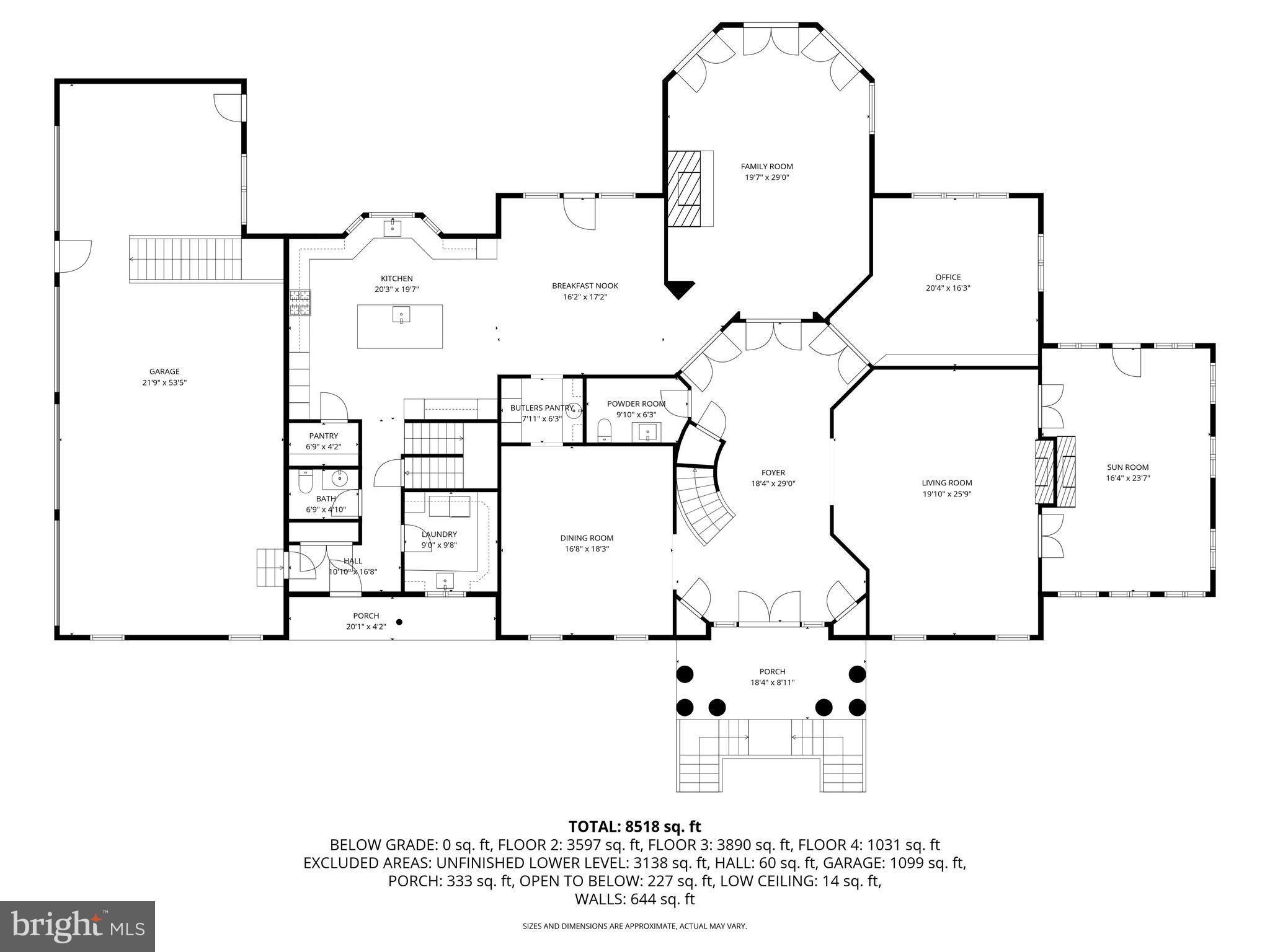 1421 Wine Spring Lane Baltimore, MD 21204 - Photo 145 of 150 Main Level Floor Plan