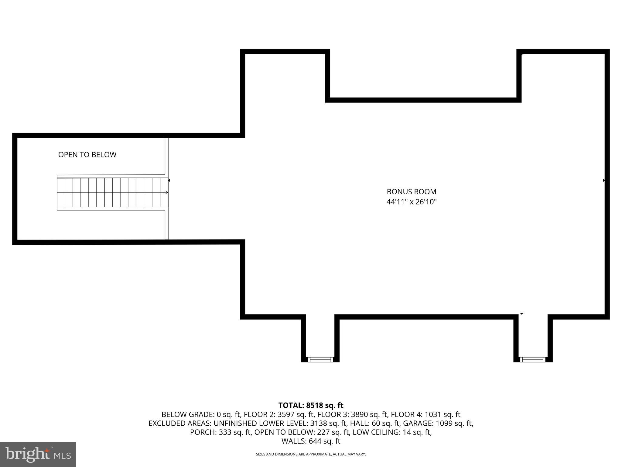 1421 Wine Spring Lane Baltimore, MD 21204 - Photo 147 of 150 3rd Level Floor Plan
