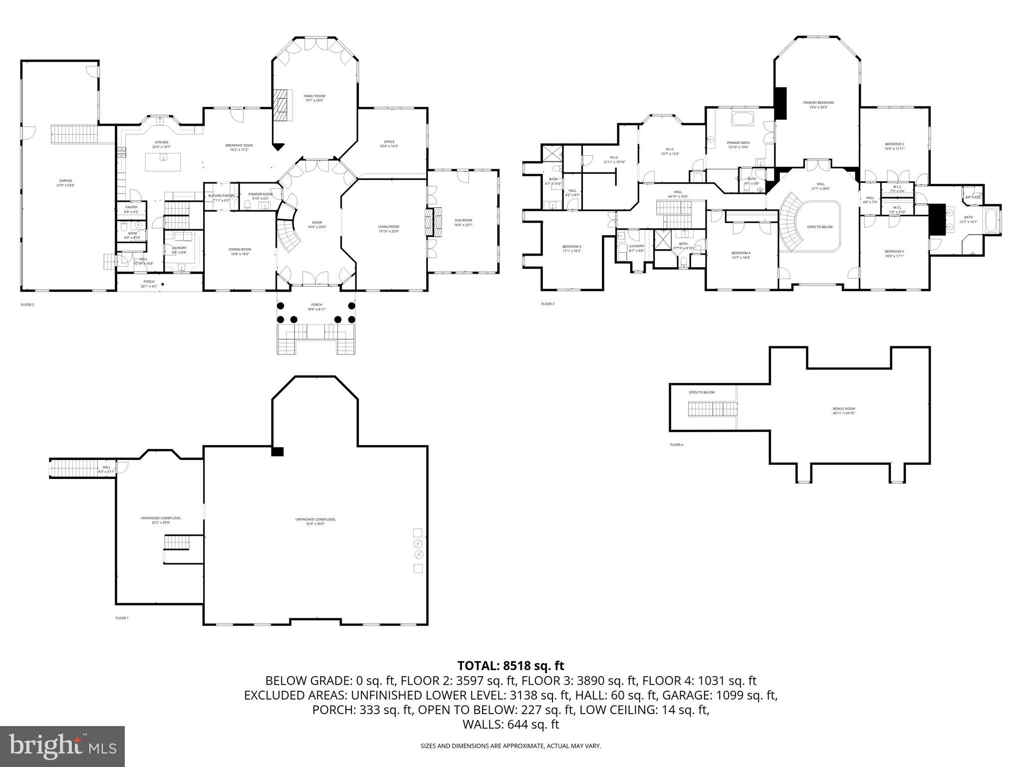 1421 Wine Spring Lane Baltimore, MD 21204 - Photo 150 of 150 All Levels Floor Plan