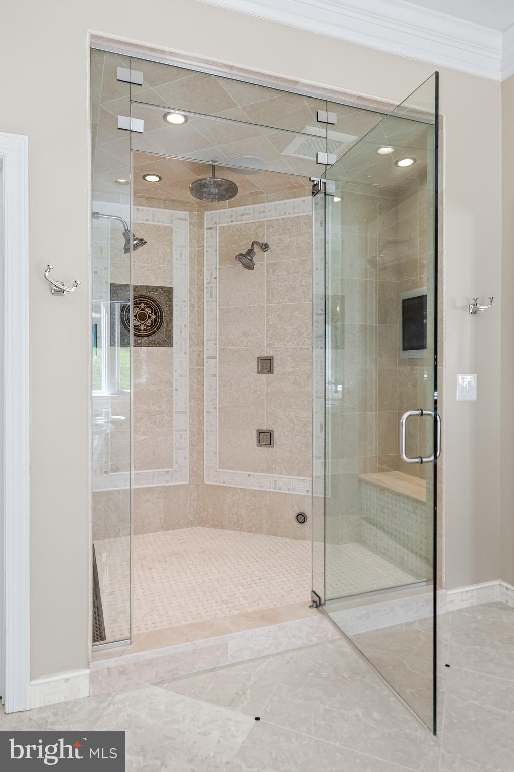 1421 Wine Spring Lane Baltimore, MD 21204 - Photo 87 of 150 a bathroom with a glass shower door