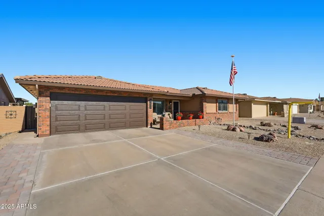 a view of a house with a patio