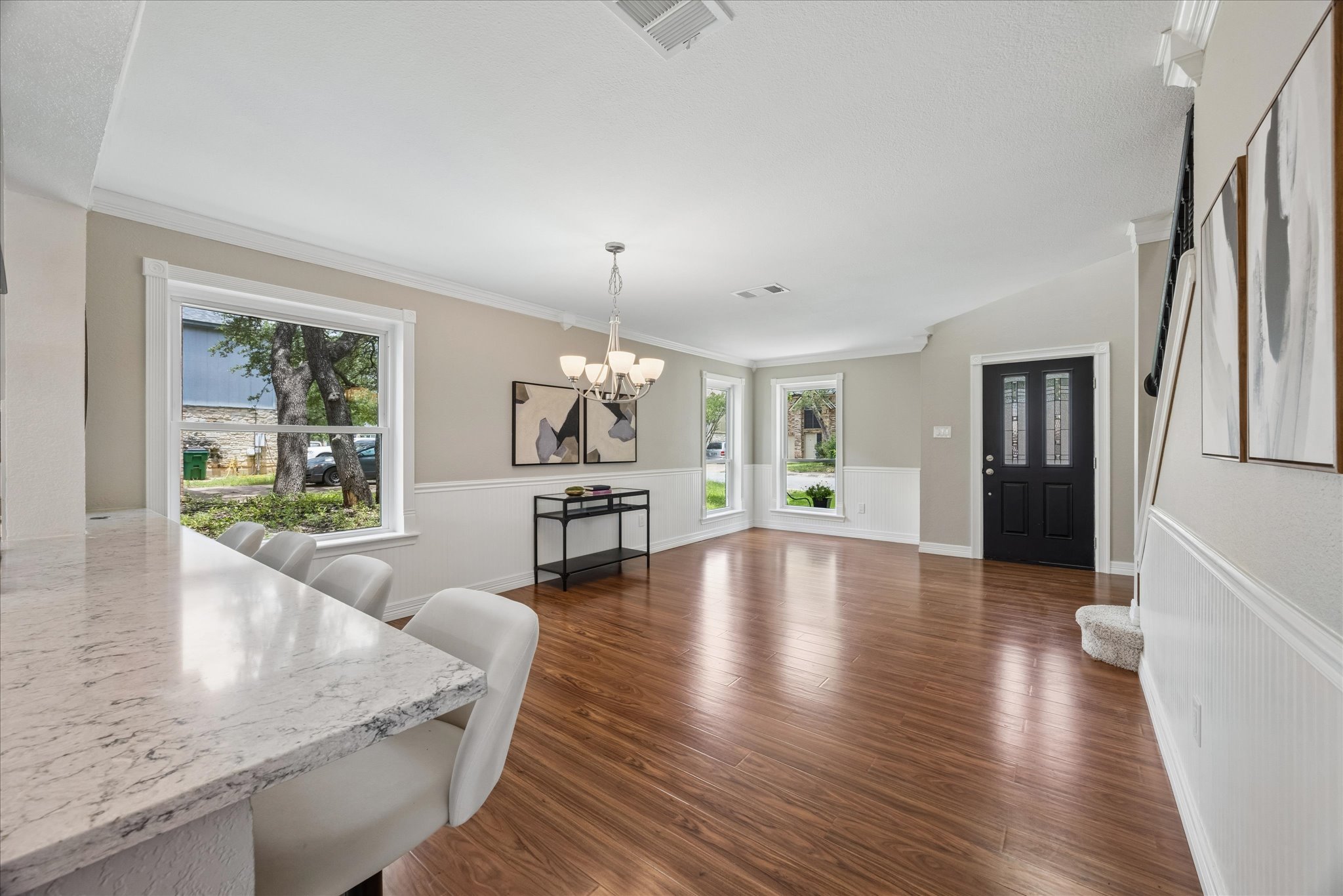 1306 Shady Grove Path Cedar Park, TX 78613 - Photo 5 of 40 a view of an entryway with wooden floor