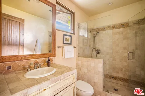 a view of outdoor space with a garden