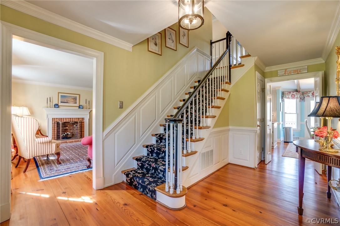 14300 West Salisbury Road Midlothian, VA 23113 - Photo 18 of 50 a view of entryway and hall with wooden floor
