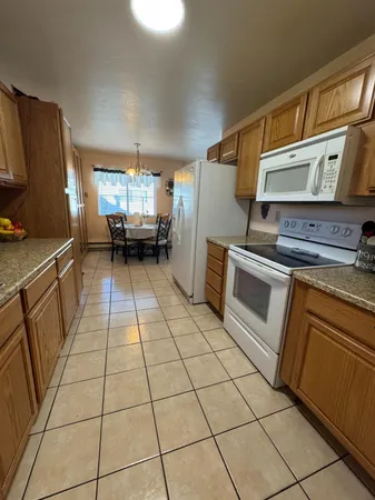 a kitchen with a sink a stove and a refrigerator