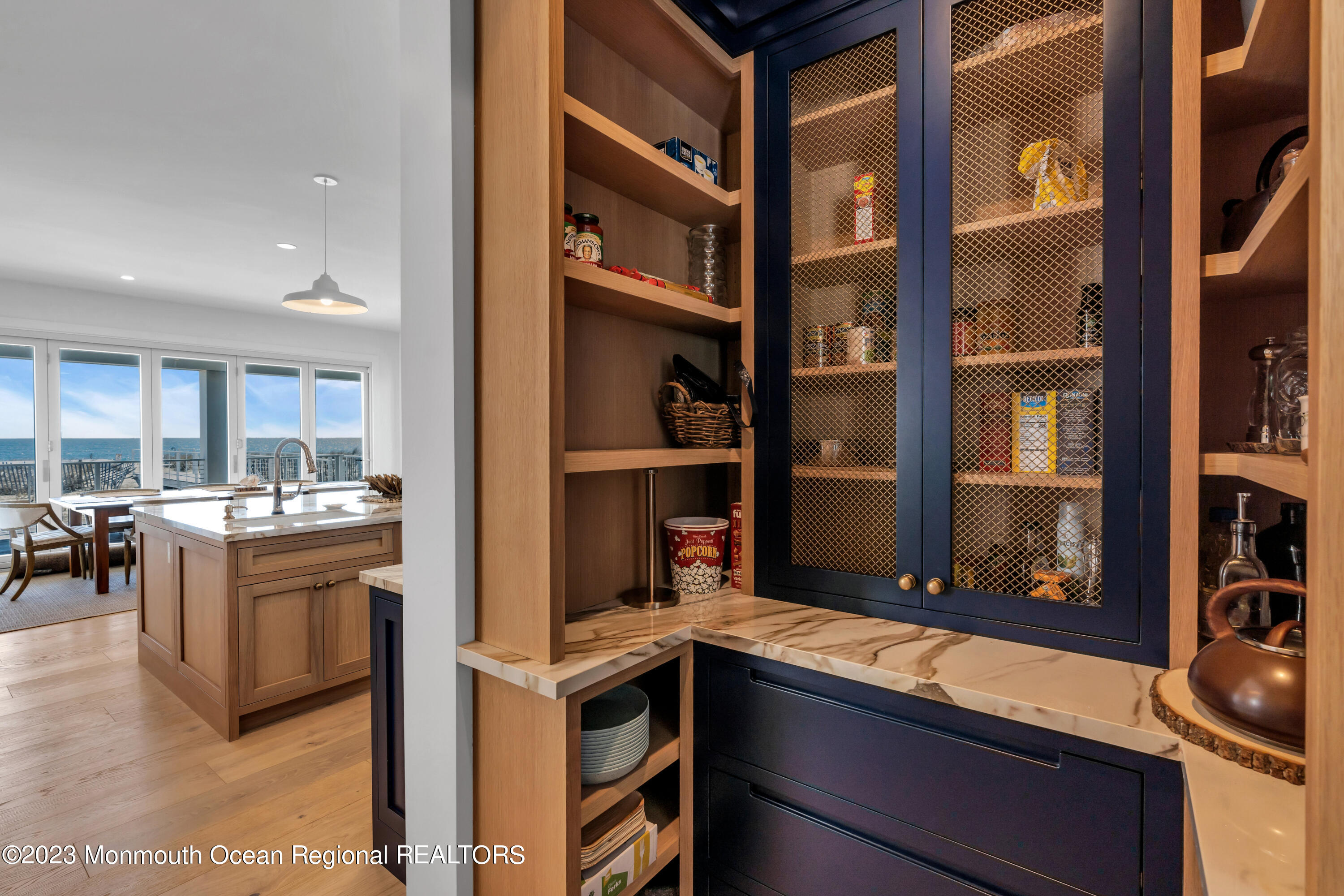 1125 North Ocean Avenue Mantoloking, NJ 08738 - Photo 19 of 69 a kitchen with stainless steel appliances granite countertop a refrigerator and a stove