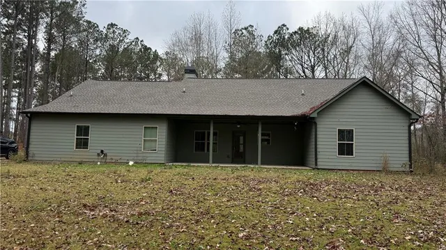 a backyard of a house