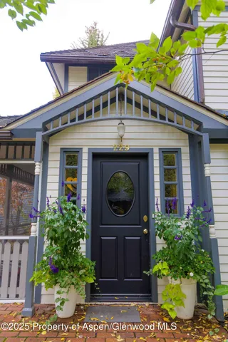 a front view of a house