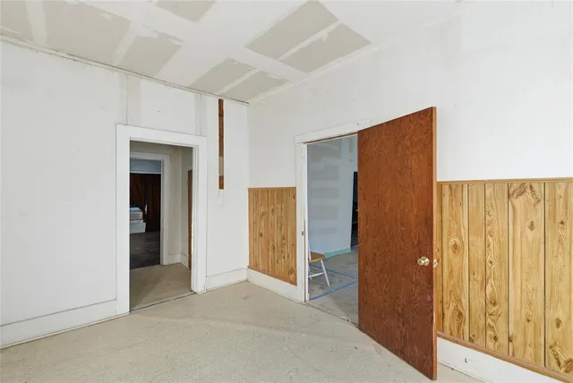 a view of an empty room