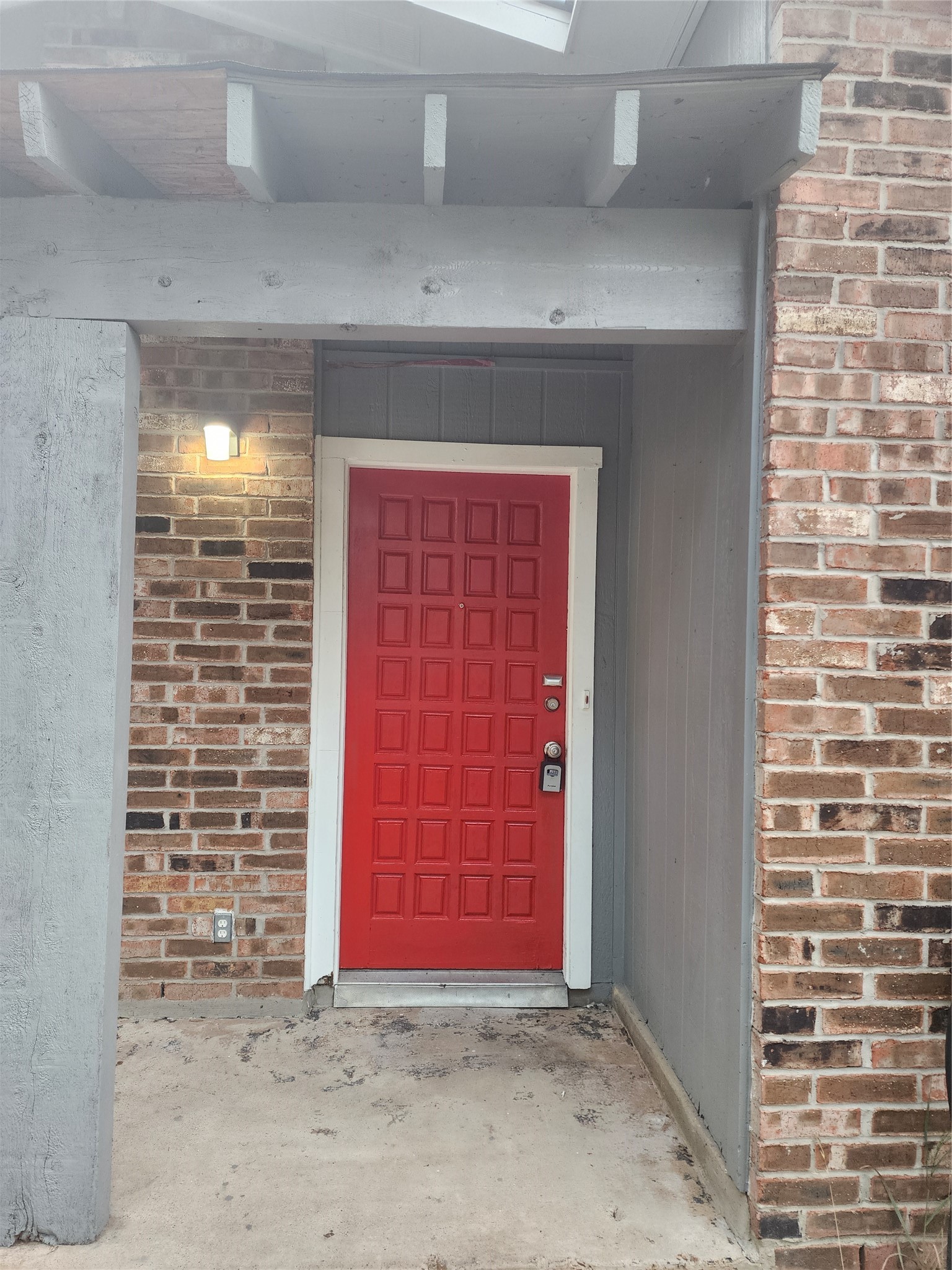 a view of front door