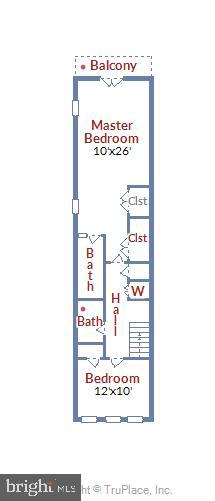 2904 Keswick Road Baltimore, MD 21211 - Photo 41 of 42 Rough Upper Level Floor Plan