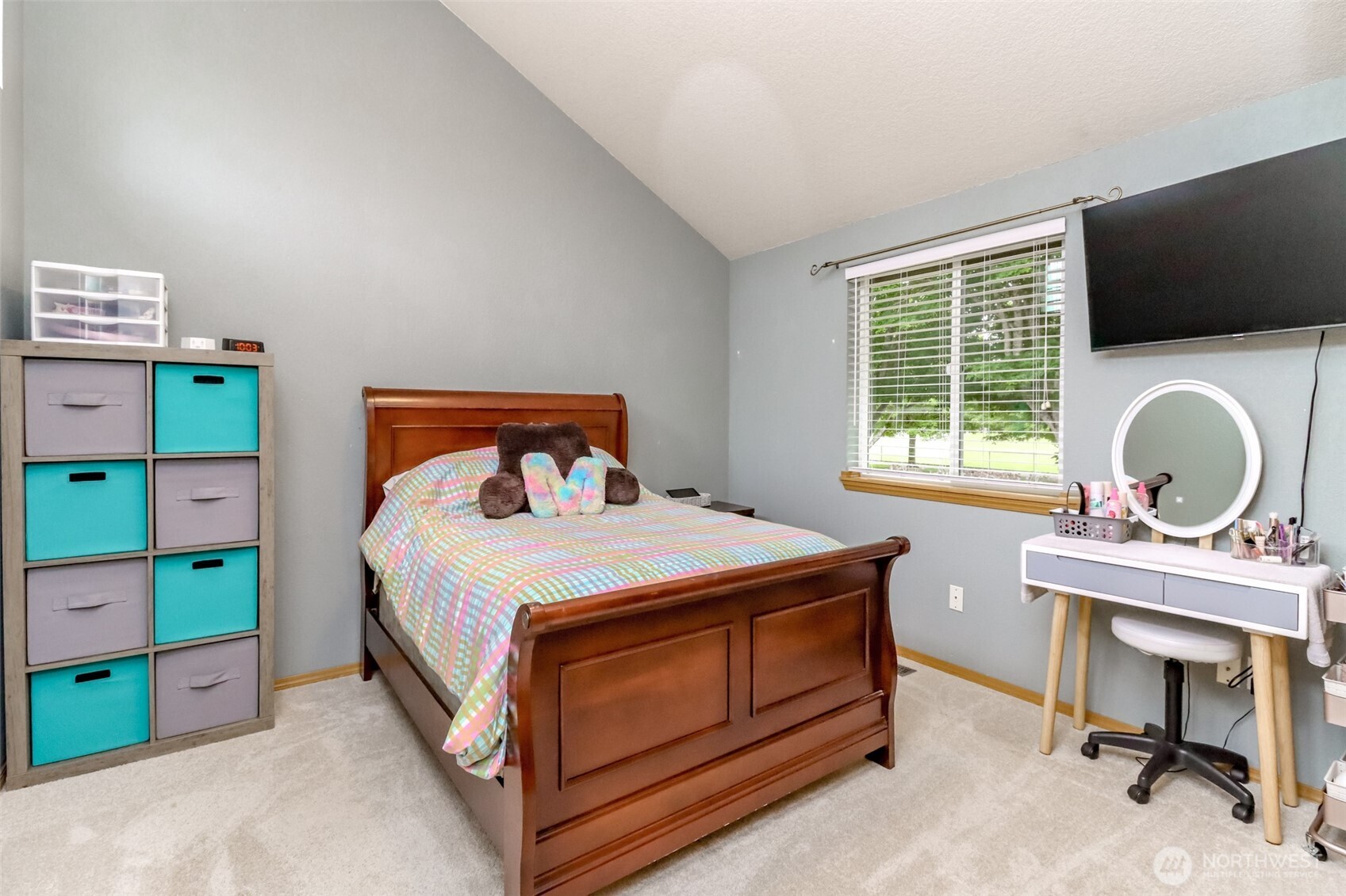 5475 Park Pl Loop Southeast Lacey, WA 98503 - Photo 19 of 40 a bedroom with a bed and a desk