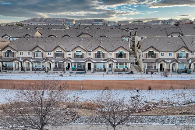 an aerial view of a city