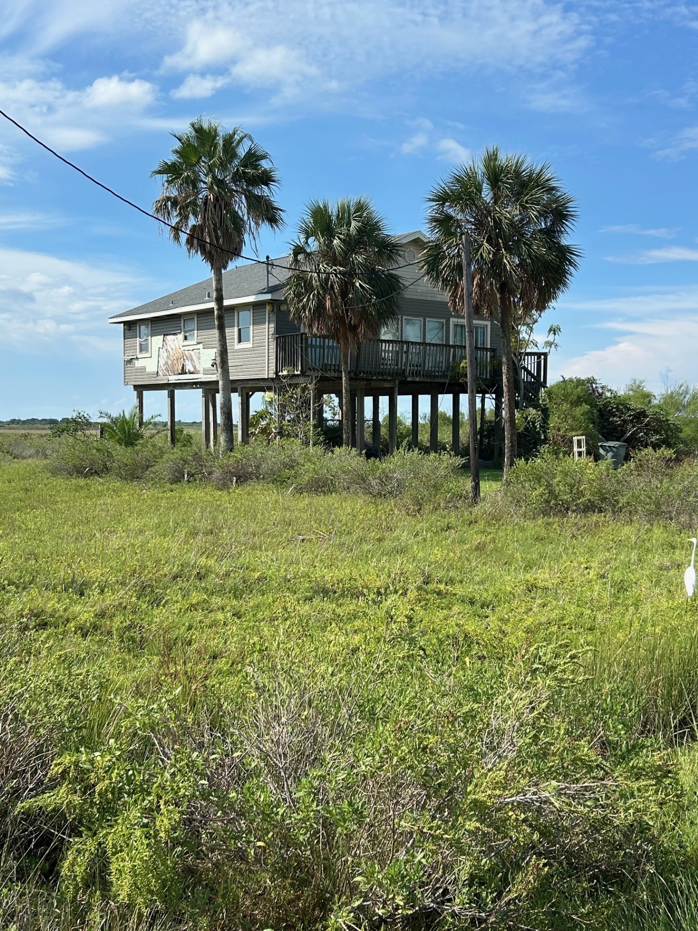 a view of a porch with a yard