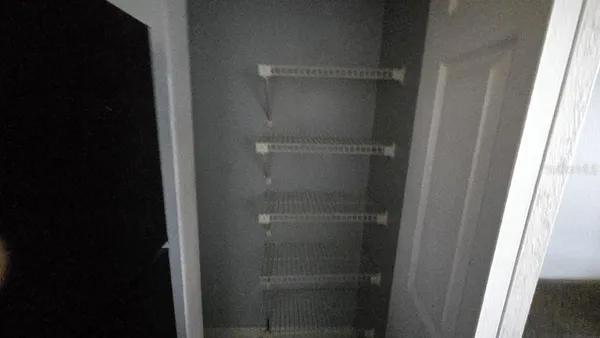 a close view of closet