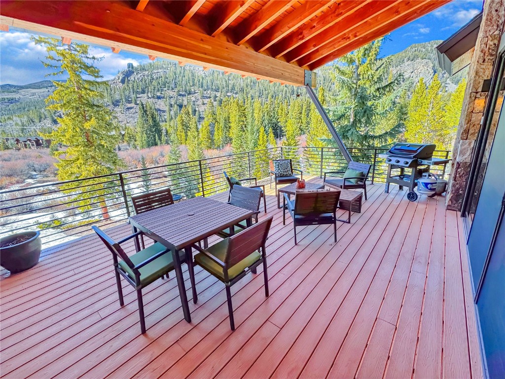 11 West Independence Road Keystone, CO 80435 - Photo 19 of 50 a view of a patio with wooden floor