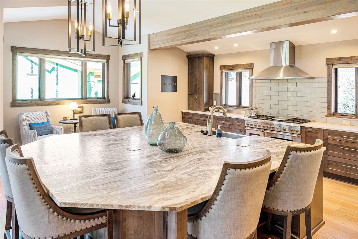11 West Independence Road Keystone, CO 80435 - Photo 23 of 50 a dining room with furniture window and wooden floor