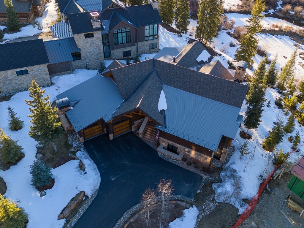11 West Independence Road Keystone, CO 80435 - Photo 47 of 50 an aerial view of a house with pool patio and outdoor seating