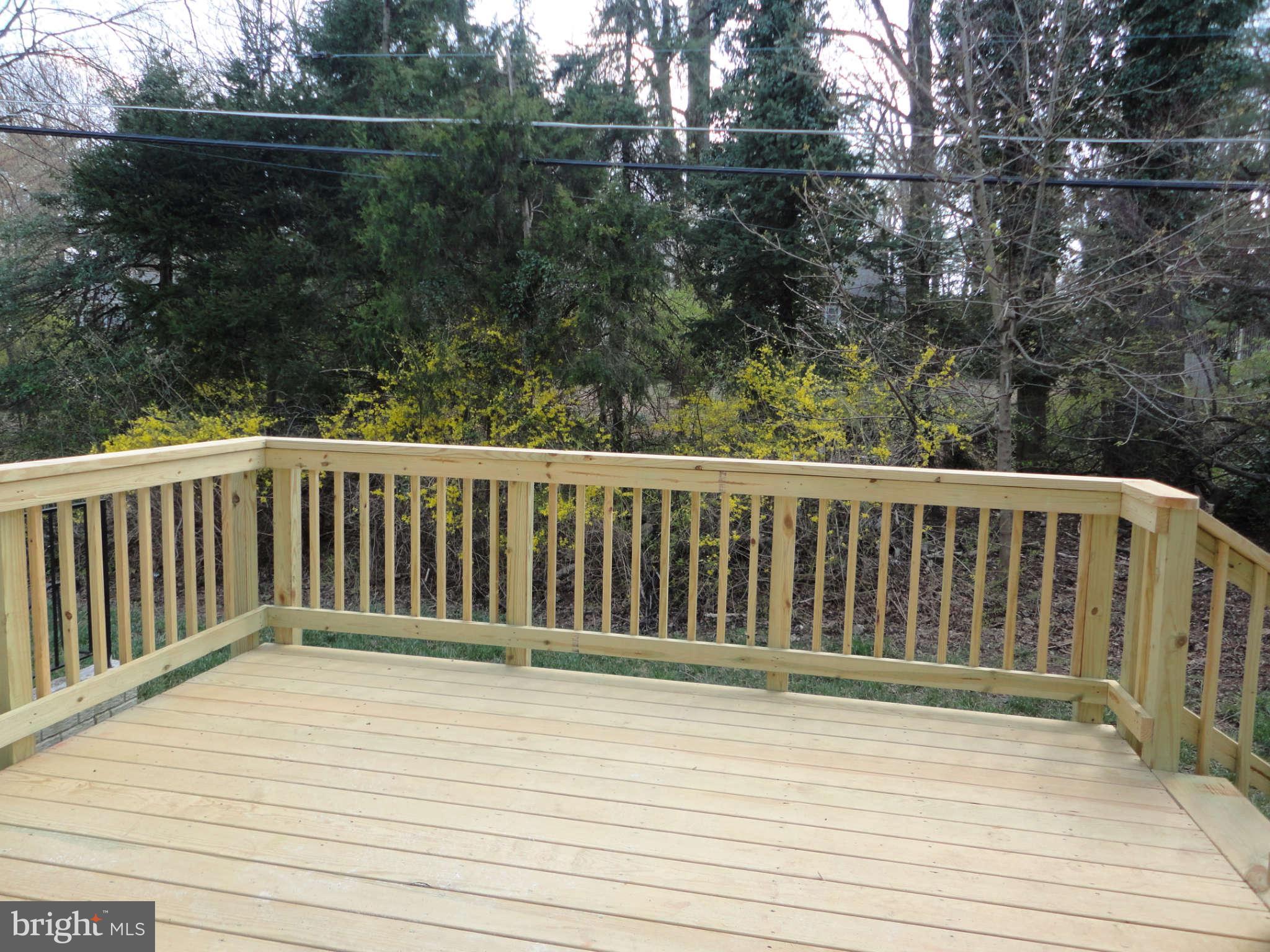 9927 Liberty Road Randallstown, MD 21133 - Photo 12 of 26 Spacious deck back to Trees