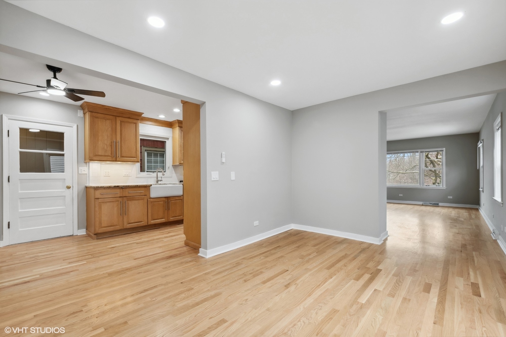 2490 Green Bay Road Highland Park, IL 60035 - Photo 7 of 29 a view of a kitchen with a sink and a refrigerator