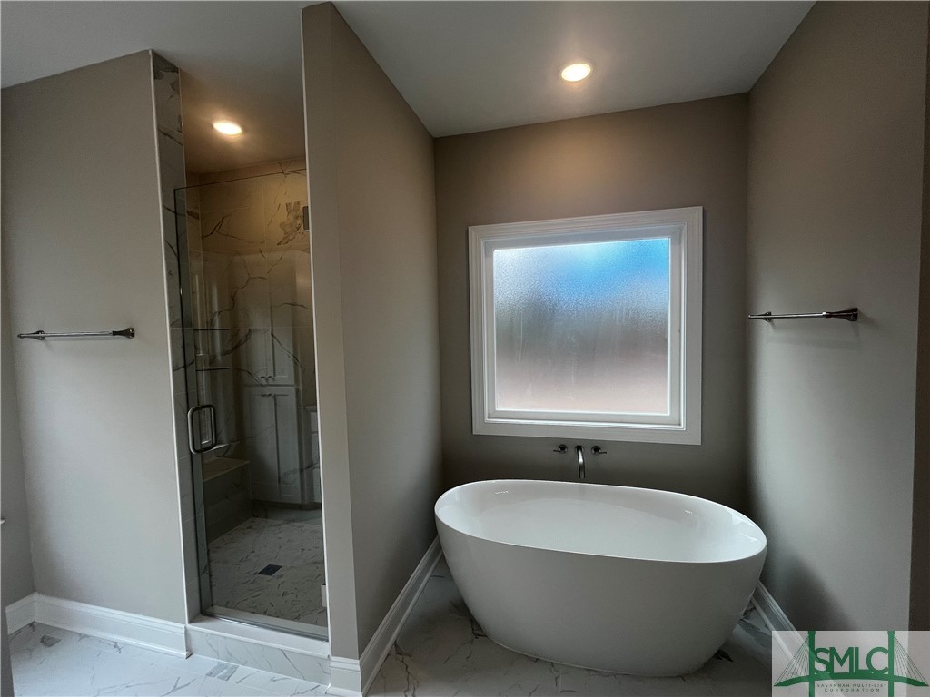 540 Doe Run Road Brooklet, GA 30415 - Photo 25 of 45 Walk in Shower & Freestanding Soaking Tub