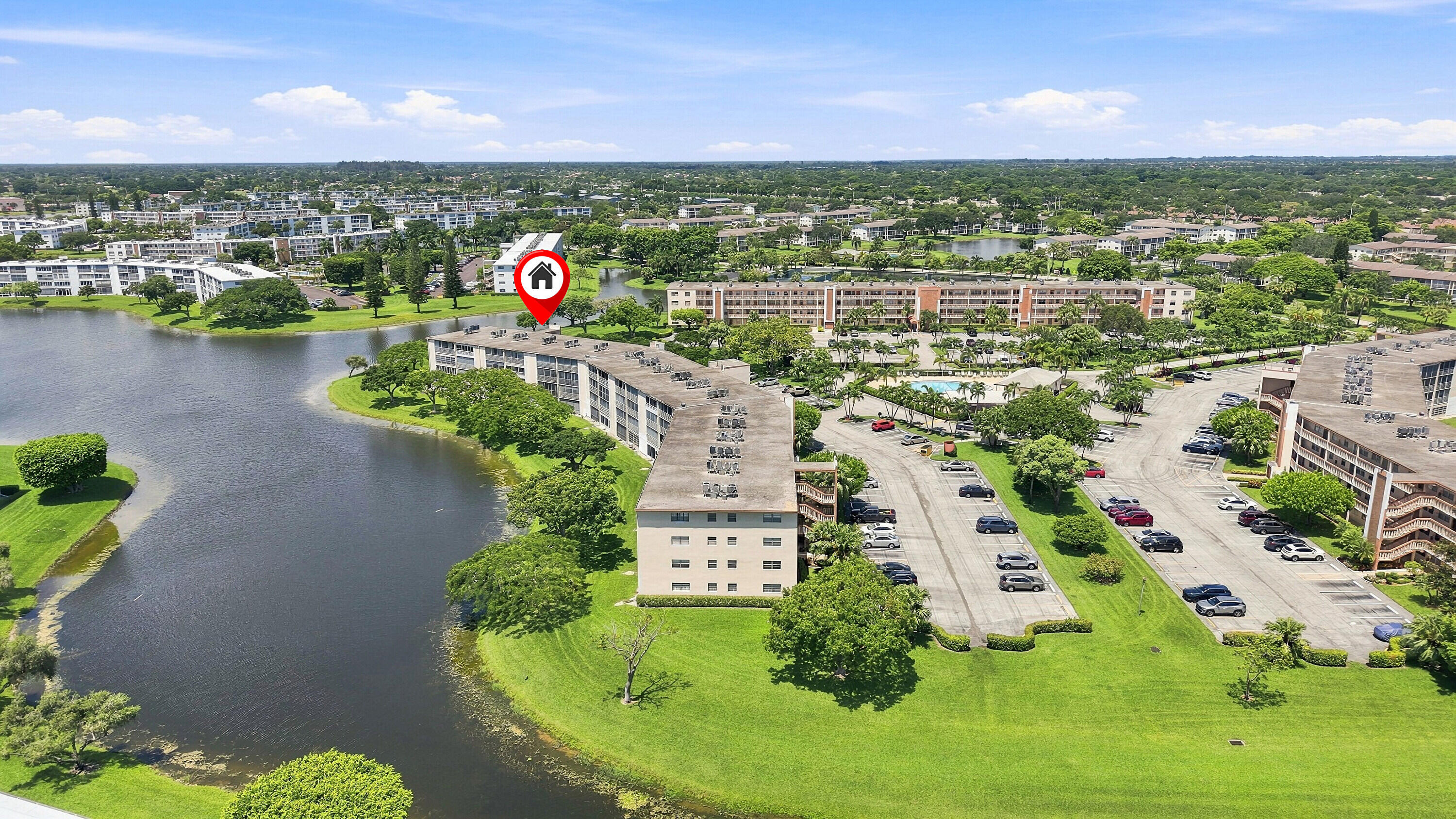 2035 Newcastle B Boca Raton, FL 33434 - Photo 28 of 29 Aerial Neighborhood View