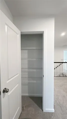a view of a walk in closet