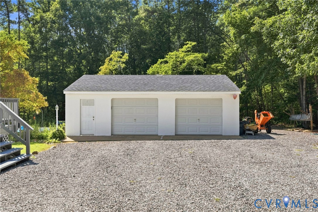 17089 Goshen Road Montpelier, VA 23192 - Photo 54 of 64 Spacious two-bay garage with overhead doors, compl