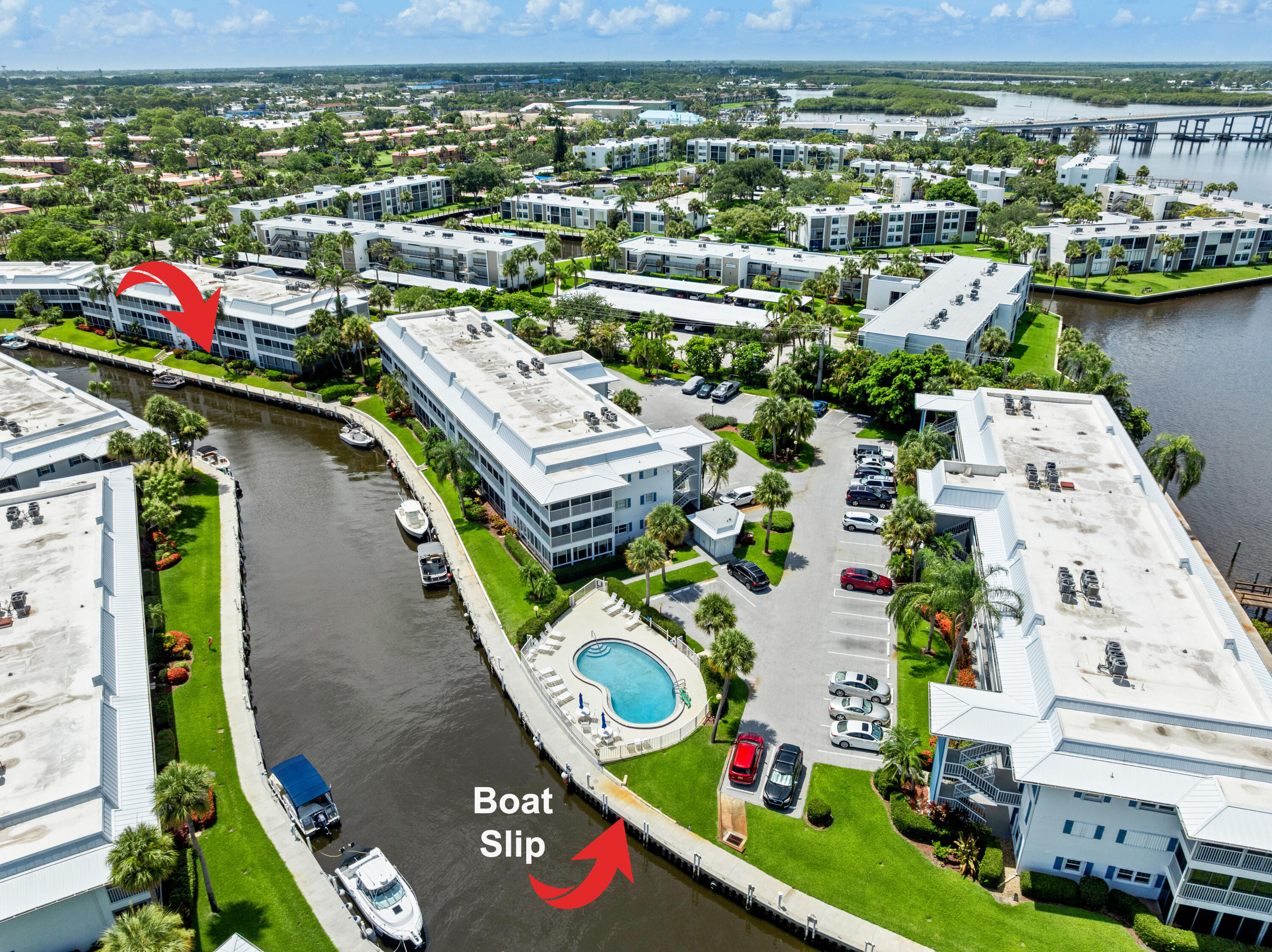 1864 Southwest Palm City Road, Unit 103 Stuart, FL 34994 - Photo 34 of 44 DJI_0972_Arrow