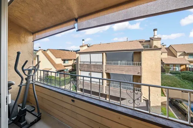 a view of a swimming pool with a garden