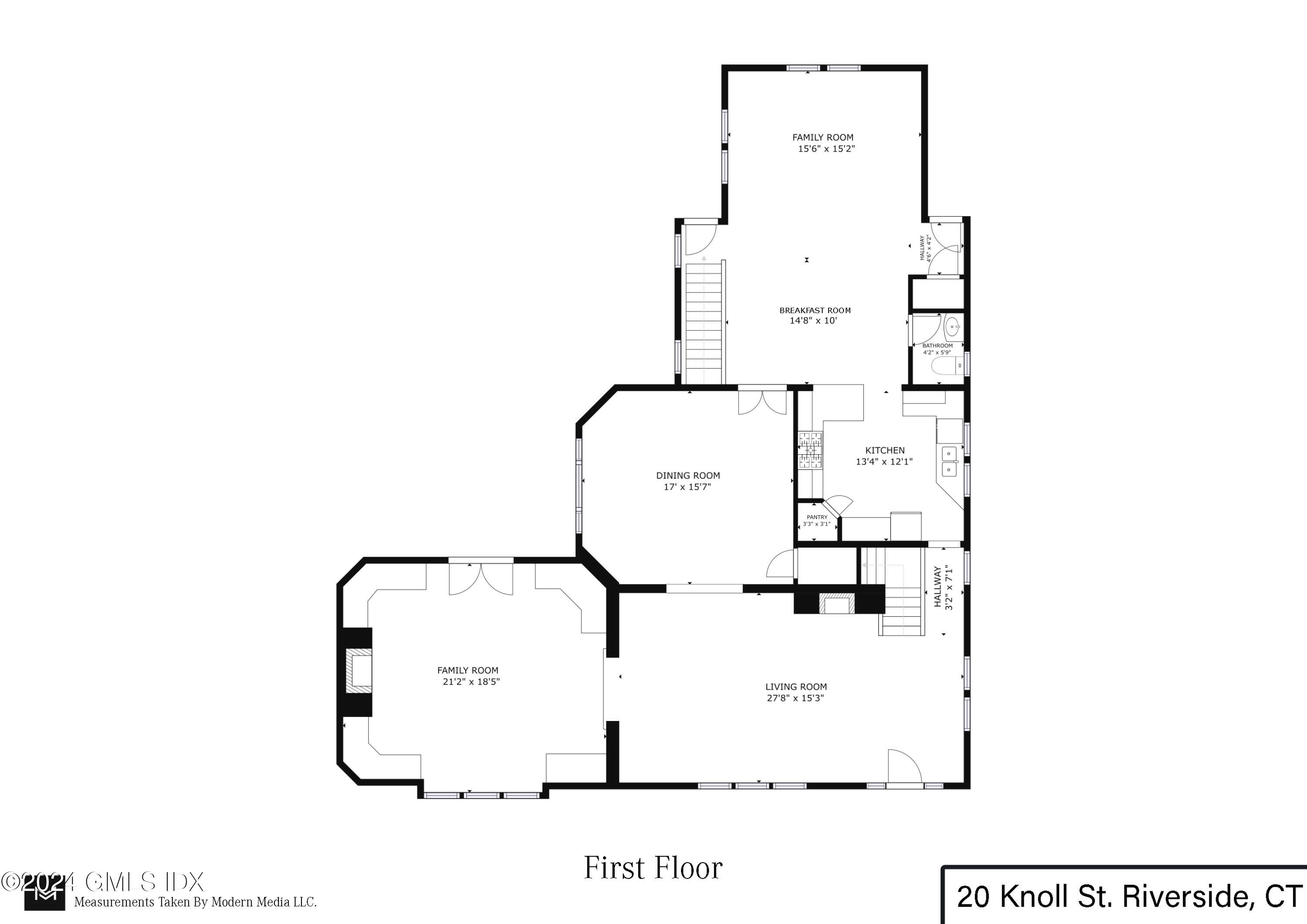 20 Knoll Street Riverside, CT 06878 - Photo 26 of 27 a picture of floor plan