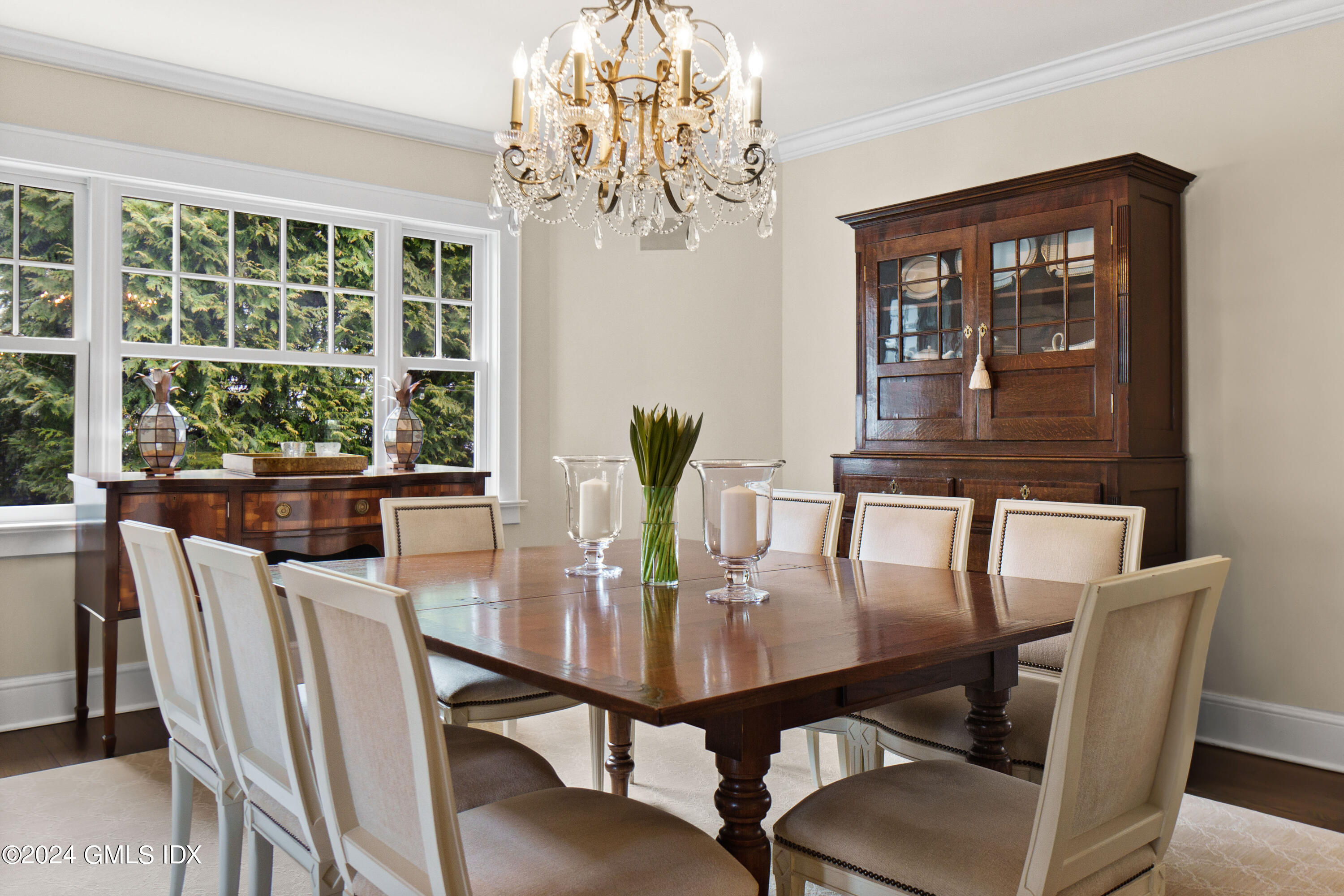 20 Knoll Street Riverside, CT 06878 - Photo 8 of 27 a view of a dining room with furniture window and outside view