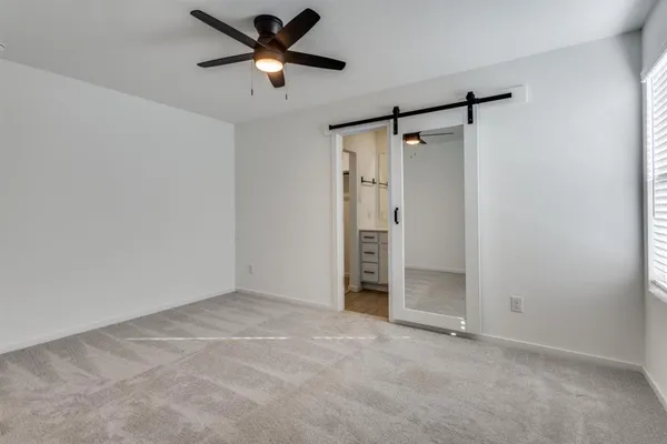 a view of an empty room