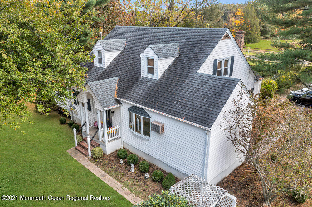 195 Bennett Road Freehold, NJ 07728 - Photo 71 of 90 a aerial view of a house with a yard