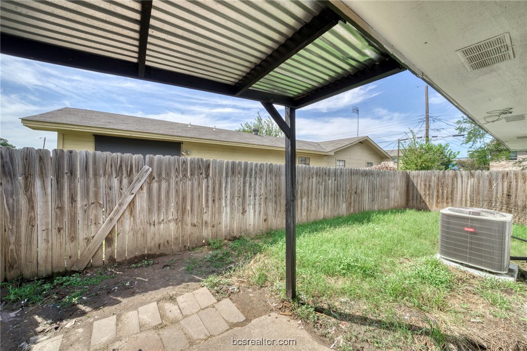 2807 Sprucewood Street, Unit A Bryan, TX 77801 - Photo 12 of 13 View of fenced backyard