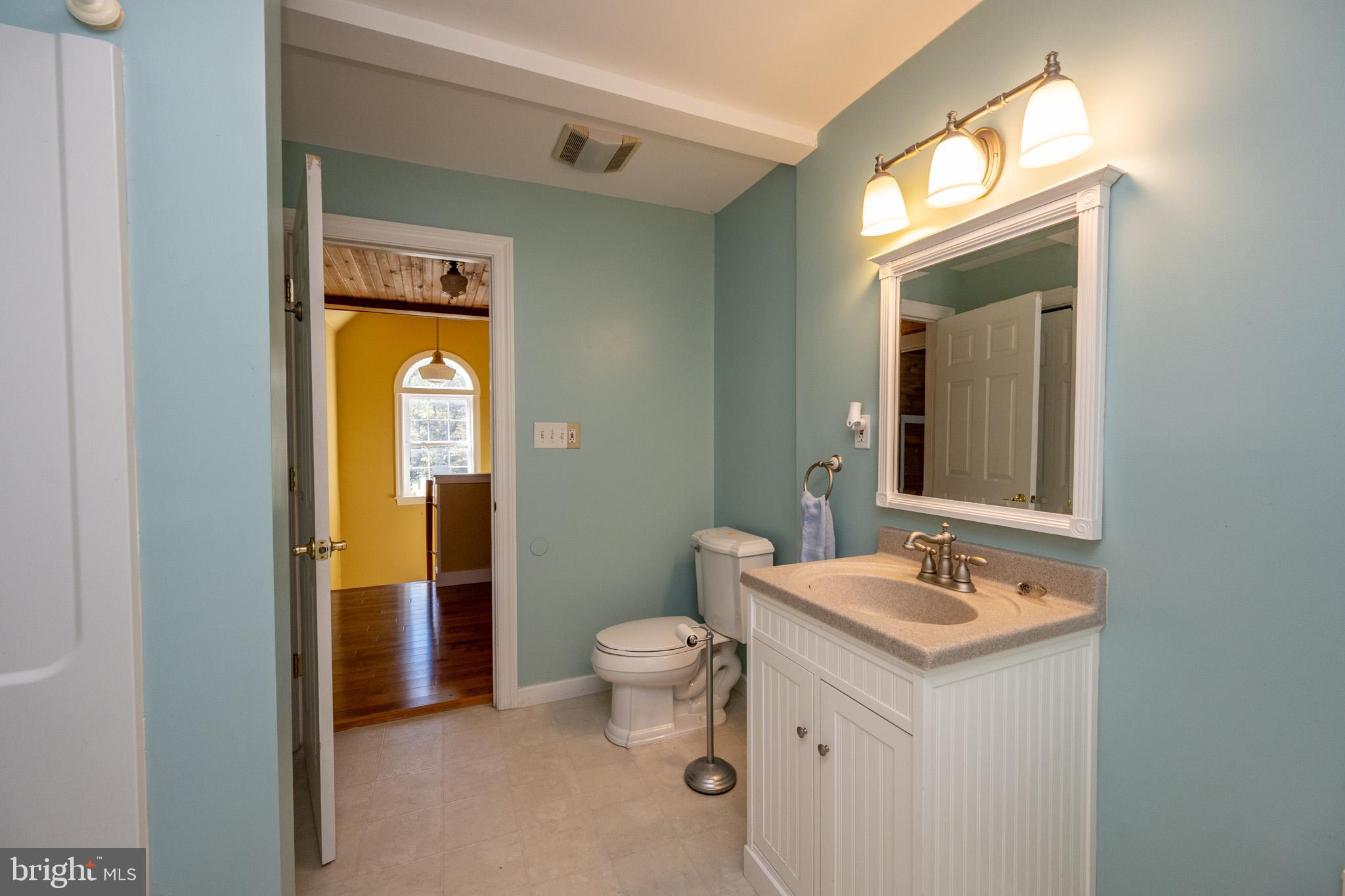 32 Hazelhurst Lane Swanton, MD 21561 - Photo 43 of 73 a bathroom with a toilet sink and mirror