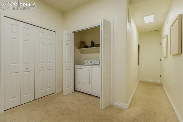 a view of a livingroom with an empty space