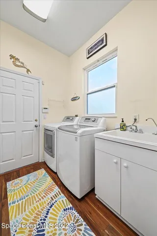 a view of a city with an ocean beach