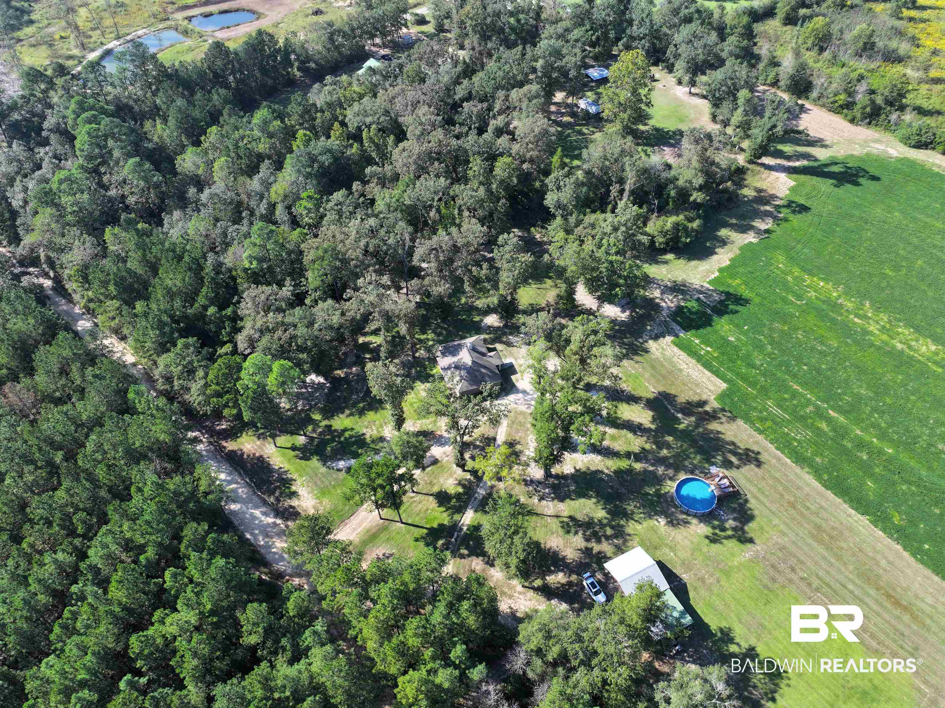 2456 Smith Road Castleberry, AL 36432 - Photo 26 of 26 Bird's eye view featuring a rural view