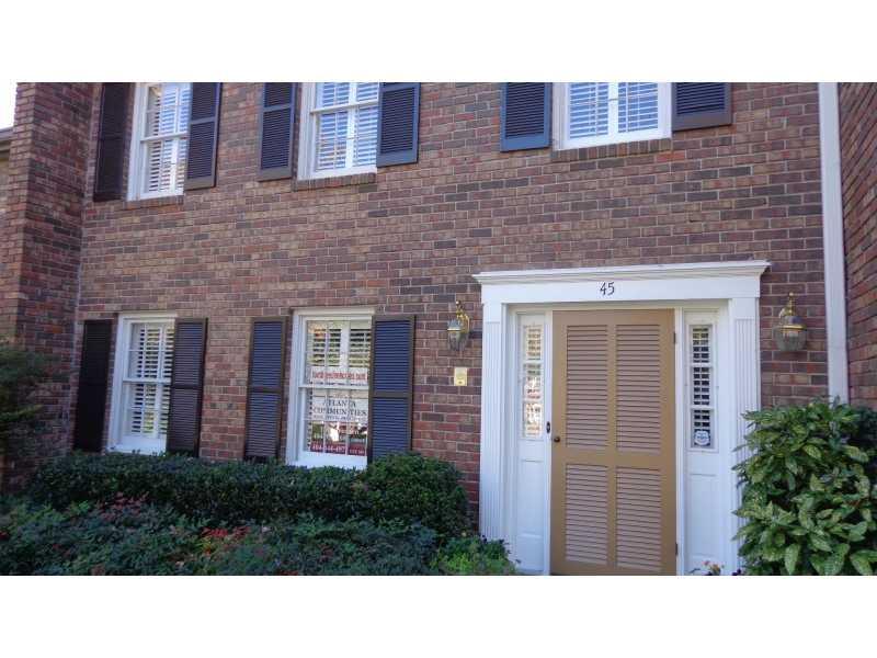 70 Old Ivy Road Northeast, Unit 45 Atlanta, GA 30342 - Photo 1 of 1 Exterior Front. TRADITIONAL FRONT, BRICK, FRESH AND CLEAN