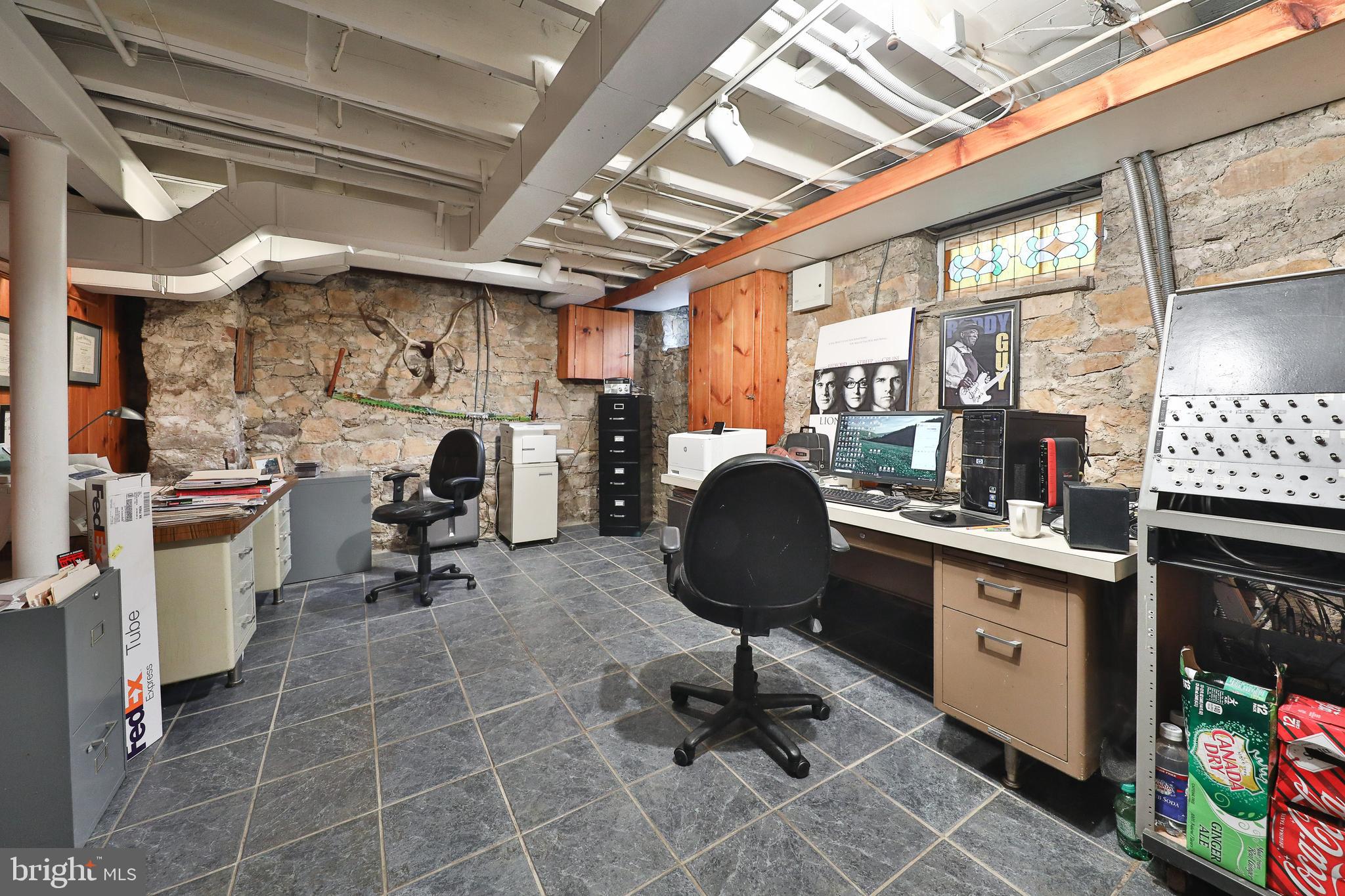 320 South Trooper Road Norristown, PA 19403 - Photo 32 of 50 Finished basement/Office with exposed stone