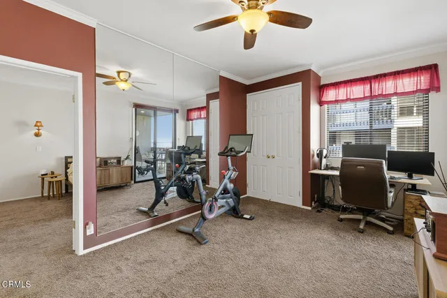 a view of a livingroom with a furniture