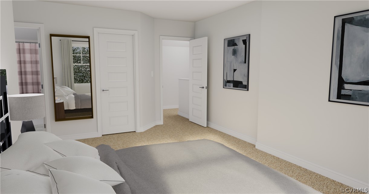 12220 Lightning Bug Loop Midlothian, VA 23112 - Photo 18 of 34 a view of a bedroom with bed and closet