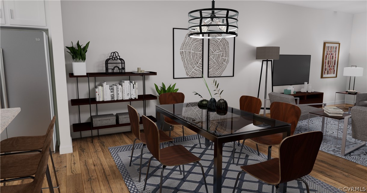 12220 Lightning Bug Loop Midlothian, VA 23112 - Photo 6 of 34 a view of a livingroom with furniture and wooden floor