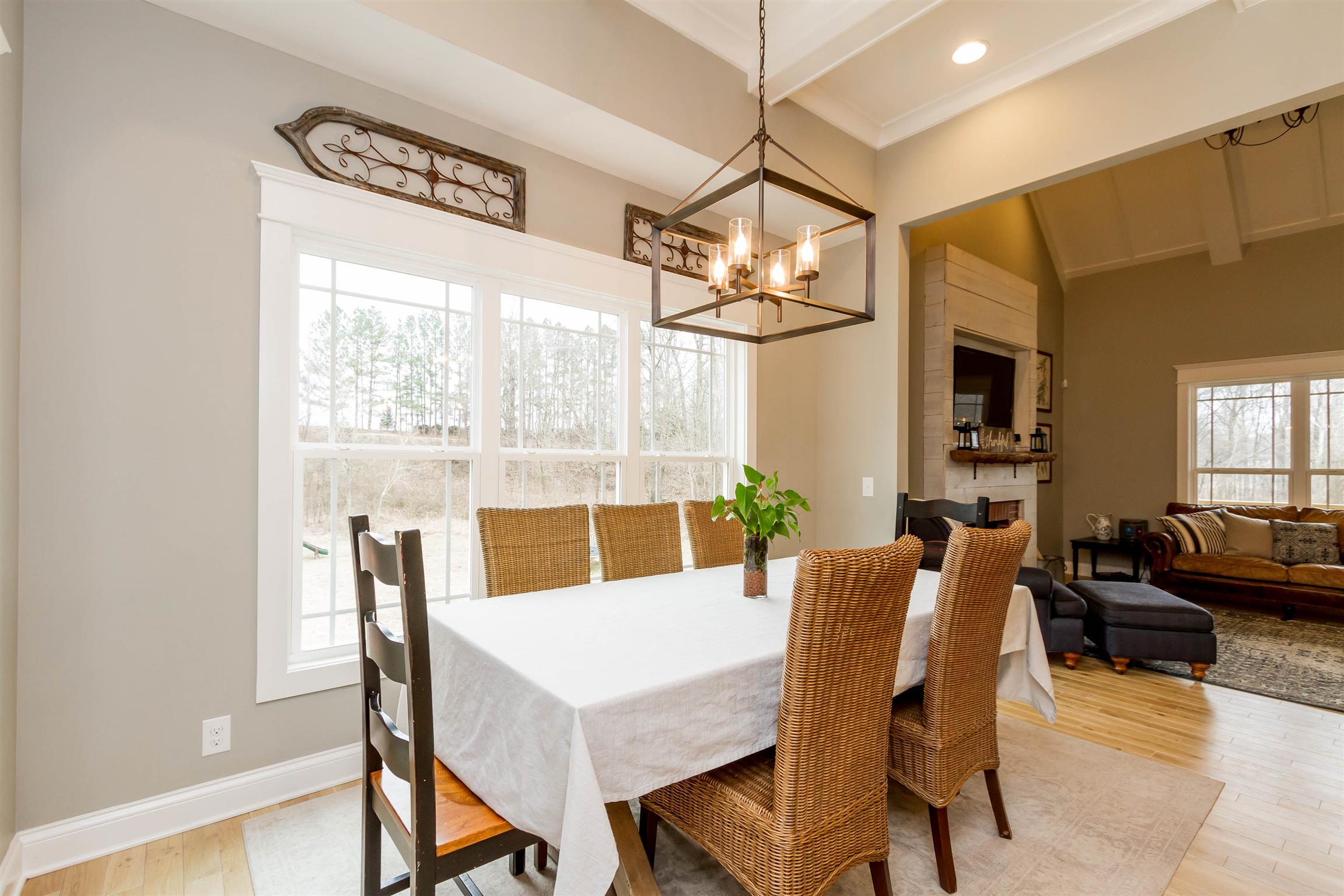 5488 Roy Pitt Road Springfield, TN 37172 - Photo 12 of 27 a view of a dining room with furniture window and wooden floor