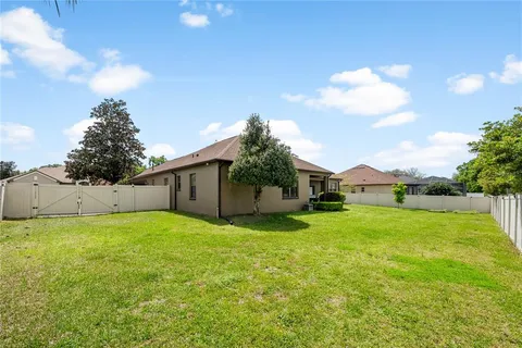 a house view with a garden space
