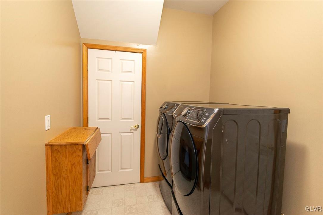 778 Bushkill Center Road Nazareth, PA 18064 - Photo 14 of 27 a view of a storage and utility room with washer and dryer