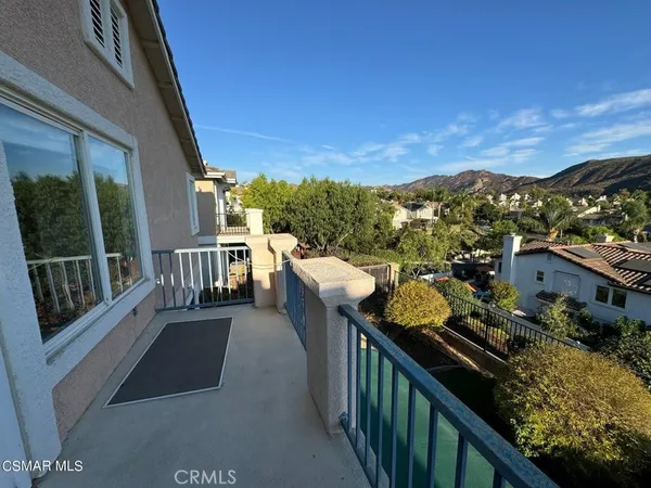 a view of city from balcony